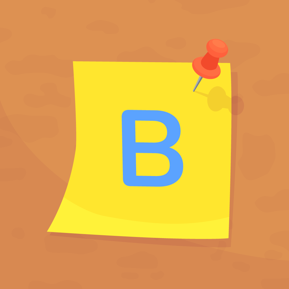 B